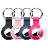 Lot of 4 Sets Variety of Colors, Holder Case Keych