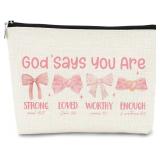 (Lot of 9) God Says You are Preppy Stuff Pink Coqu