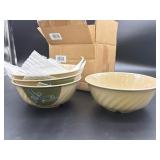 4Pcs G.E.T. 1.5 qt Beige Fluted Serving Traditiona