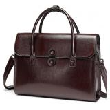 Genuine Leather laptop Briefcase: Messenger should