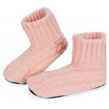 Size 6-8 LEMZONE Womens Fuzzy Slipper Socks with G