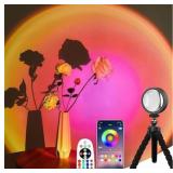 LEKEONE Sunset Lamp Projection, Sunset Night Light