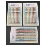 3 packs BLIEVE - Pastel Colored Gel Pens With Cool
