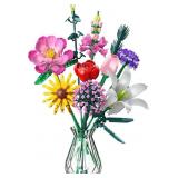 Flowers Bouquet Building Set, 715Pcs Creative DIY