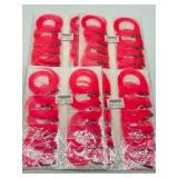 Lot of 4, 12 PCs Pink Hair Extensions Clip