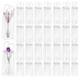 CACASO 50 PCS Gift Bags, Clear Plastic, 3.7 x 9.3