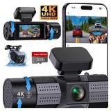 Dash Cam, Froura 4K Dash Cam Front and Rear Inside