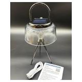 New solar electric rechargeable camping lantern