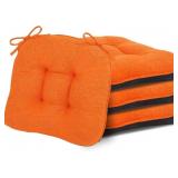 D-Shaped Chair Cushions, 4" Thick Dining Chair Pad