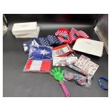 Three sets USA kids toy fan sets (one box is displ