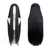 (RED) 40 Inch Long Straight Wig Anime Cosplay Wig