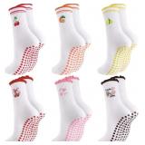 3/6 Pairs Cute Pilates Socks for Women, Non Slip