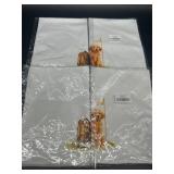 Lot of 4, Golden Retriever Puppy Golf Kitchen Towe