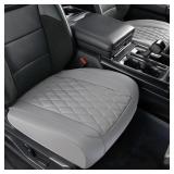 car seat cover, ventilated leather front seat prot