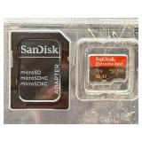 Sandisk 1TB Extreme Pro memory card and adapter