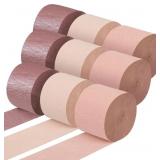 Crepe Paper Streamers 9 Rolls 656ft, Pack of Metal