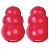 Lot of 2 black & red KONG Classic Stuffable Dog To
