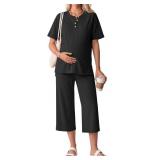 Size medium ~~ Dark green 2 Piece Maternity Outfit