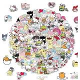 LOT OF 2 ~~~ 100pcs each Sanrio Cartoon Stickers,