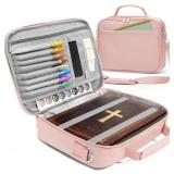 SUNEE Bible Cover for Women, Large Bible Bag w/Sho