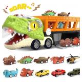 11 in 1 Dinosaur Toys for Kids 3-5, Dinosaur Truck