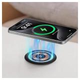 Desk Wireless Charger with Adapter, 15W Fast Embed
