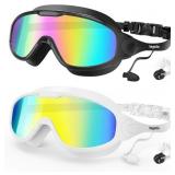 VegoVia Adult Swim Goggles 2 Pack Anti-Fog
