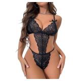 Lot of 3, Size 3XL Women Lingerie One-Piece Lace B