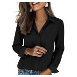 Size med siliteelon Striped Shirt Women Button Dow