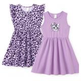 Size 2T PATPAT Girls Ruffle Sleeve Twirl Dress Set