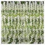 Crowye 20 Pcs Artificial Wisteria Garland 7.2ft pe