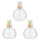 3Pcs 25ml Refillable Crystal Glass Atomizer Empty