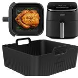 Premium 8.3inch Square Air Fryer Silicone Liner fo