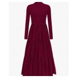 Size Small PRETTYGARDEN Long Sleeve Maxi Dress for