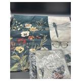 Lot of 2 Sets, Size 16 x 16 Inches Woodland Floral