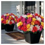 16Bundles 14"Artificial Silk Camellia Flower Bouqu