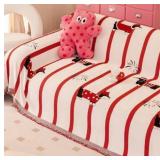 Size 71 x 134 Inches Dachsound Santa Design Couch