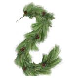 Jutom 2 Pack 6 ft Christmas Long Needle Pine Garla