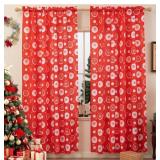 Size 52 x 84 Inch Christmas Curtains for Living Ro