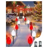 12 Pack C9 Christmas Lights Outdoor, Jumbo Bulbs O