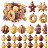 Baking Christmas Ornaments Set 24pcs Shatterproof