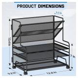 Desk File Organizer, 3-Tier Letter Tray Paper Orga