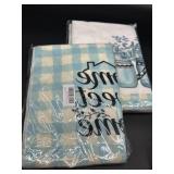 Lot of 2 Sets, Spring Summer Kitchen Towels Set of