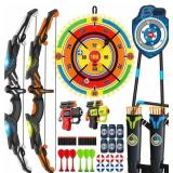 VROGTIK 2 Pack Kids LED Bow and Arrow Set with Sta