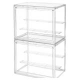 2 Pack: 3-Tier pop Figure Display case for Collect