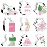 JarThenaAMCS 9Pcs Christmas Cookie Cutter Boho Pin