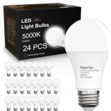 A19 LED Light Bulbs,Daylight 5000K,100 Watt Equiva
