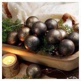 VioraWhite 12 Pcs Neutral Christmas Ball Ornaments