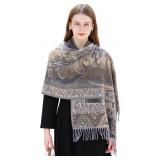 Wander Agio Warm Fashion Scarf Long Shawl Large Bl