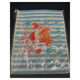 Size 14 x 10 Inches Blue Coastal Christmas Crab St